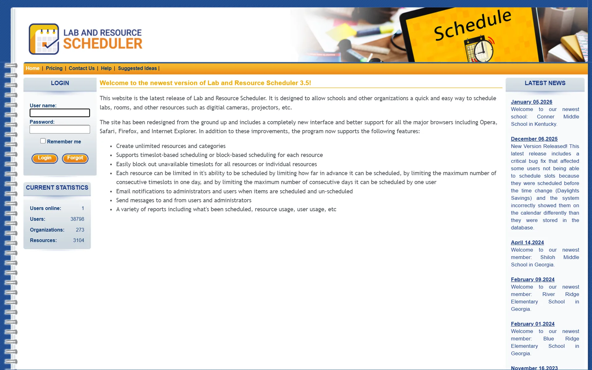 Lab and Resource Scheduler Lab and Resource Scheduler